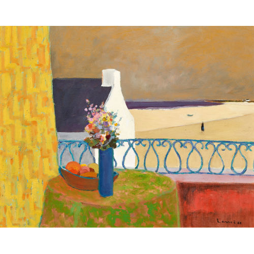 ALPHONSE LANO� : 'Sur le balcon' (DOBIASCHOFSKY AUKTIONEN AG)