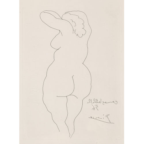 PABLO PICASSO : 'Femme vue de dos' (DOBIASCHOFSKY AUKTIONEN AG)