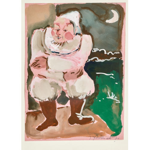 JOSEPH EDWARD DUVANEL : 'Pierrot mit Mond' (DOBIASCHOFSKY AUKTIONEN AG)