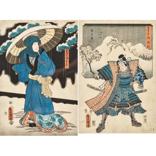 KUNISADA (TOYOKUNI III) UTAGAWA : Konvolut (DOBIASCHOFSKY AUKTIONEN AG)
