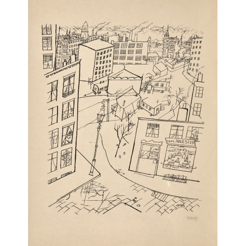 GEORGE (EIGTL. GROSS GROSZ : 'Vorstadt' (DOBIASCHOFSKY AUKTIONEN AG)