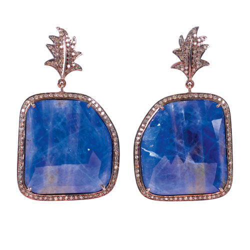 SAPHIR-DIAMANT-OHRH�NGER : (DOBIASCHOFSKY AUKTIONEN AG)