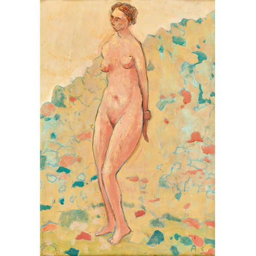 ALBERT SCHMIDT : Femme nue dans un paysage (DOBIASCHOFSKY AUKTIONEN AG)