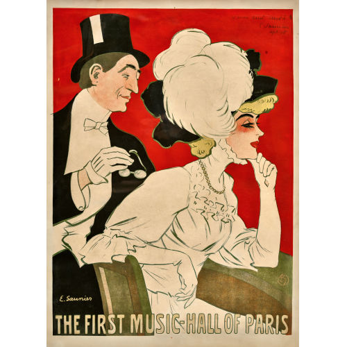 EDUARD SAUNIER : 'The first Music-Hall of Paris' (DOBIASCHOFSKY AUKTIONEN AG)