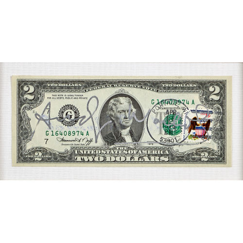 ANDY WARHOL : Dollarnote (DOBIASCHOFSKY AUKTIONEN AG)