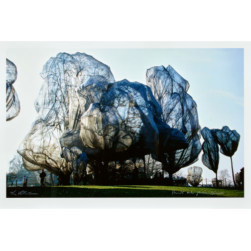 CHRISTO UND JEANNE-CLAUDE) CHRISTO & JEANNE-CLAUDE (JAVACHEFF : 'Wrapped trees' (DOBIASCHOFSKY AUKTIONEN AG)