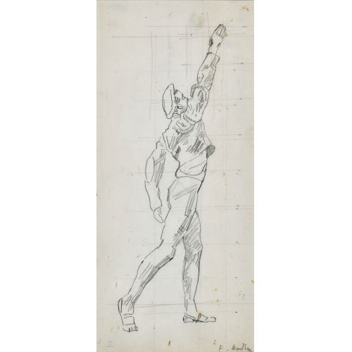 FERDINAND HODLER : Figurenstudie zu 'Einm�tigkeit' (DOBIASCHOFSKY AUKTIONEN AG)