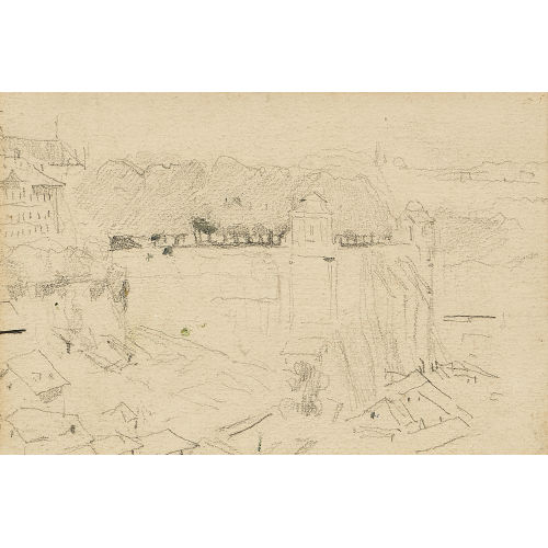 ALBERT ANKER : Die Bundesterrasse in Bern (DOBIASCHOFSKY AUKTIONEN AG)