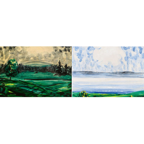 ANDR� JEAN EVARD : Paysages. Gegenst�cke (DOBIASCHOFSKY AUKTIONEN AG)