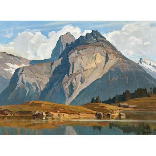 WILLY (EIGTL. WILHELM FRIEDRICH) BURGER : 'Urnerberge (Windg�llen und Arnisee)' (DOBIASCHOFSKY AUKTIONEN AG)