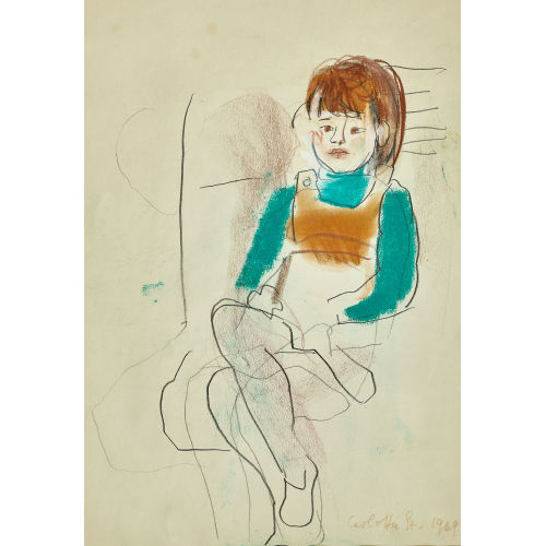CARLOTTA STOCKER : Sitzendes M�dchen (DOBIASCHOFSKY AUKTIONEN AG)