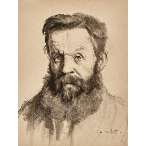 DOUARD VALLET : Portrait d'un homme (DOBIASCHOFSKY AUKTIONEN AG)