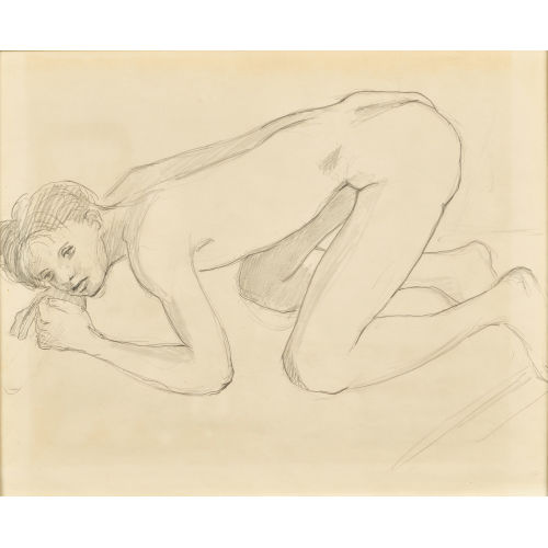 ERICH) RICCO (EIGTL. WASSMER : 'Kauernder Junge. Studie zu 'La soif (pendant)'' (DOBIASCHOFSKY AUKTIONEN AG)