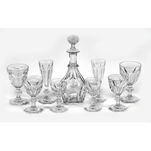 GL�SERGARNITUR : Lun�ville, 20. Jh. (Cristallerie Baccarat) (DOBIASCHOFSKY AUKTIONEN AG)