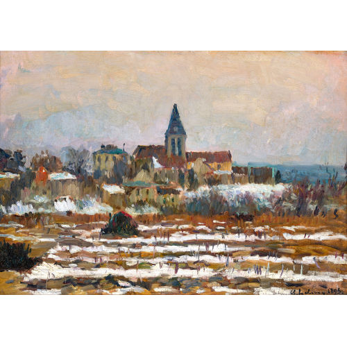 ALBERT MARIE LEBOURG : 'Herblay-sur-Seine, neige' (DOBIASCHOFSKY AUKTIONEN AG)