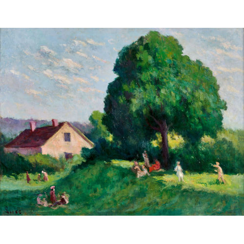 MAXIMILIEN LUCE : 'Les Fortifications � Auteuil avant la D�molition, Bd. Murat' (DOBIASCHOFSKY AUKTIONEN AG)
