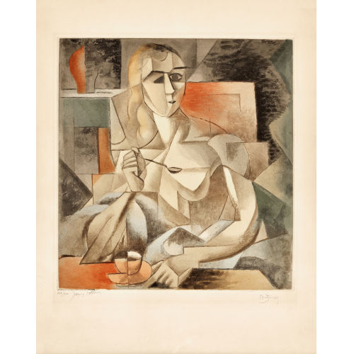 JACQUES VILLON : 'Metzinger, La tasse de th�' (DOBIASCHOFSKY AUKTIONEN AG)