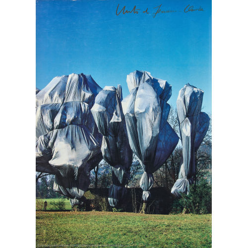 CHRISTO UND JEANNE-CLAUDE) CHRISTO & JEANNE-CLAUDE (JAVACHEFF : 'Wrapped trees' (DOBIASCHOFSKY AUKTIONEN AG)