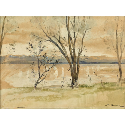 PAUL BOUVIER : 'Lac de Neuch�tel' (DOBIASCHOFSKY AUKTIONEN AG)