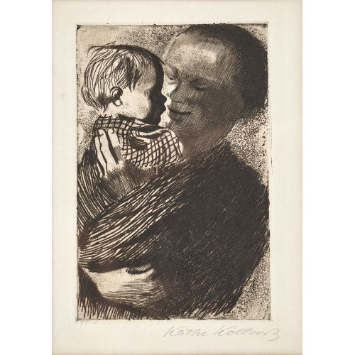 K�THE KOLLWITZ : 'Mutter mit Kind auf dem Arm' (DOBIASCHOFSKY AUKTIONEN AG)