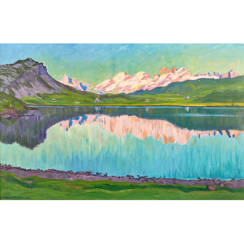 WALDEMAR THEOPHIL FINK : 'Abend am Melchsee' (DOBIASCHOFSKY AUKTIONEN AG)