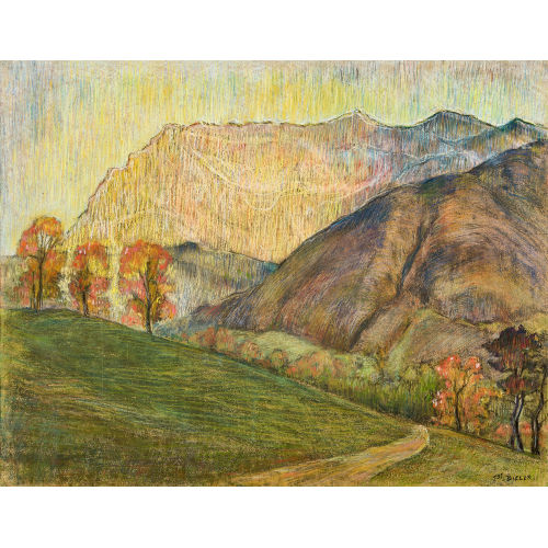 ERNEST BI�LER : Paysage automnal valaisan (DOBIASCHOFSKY AUKTIONEN AG)