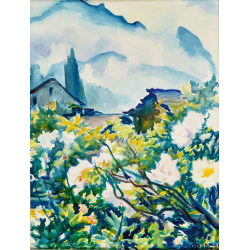 CLARA PORGES : Tessiner Berglandschaft (DOBIASCHOFSKY AUKTIONEN AG)