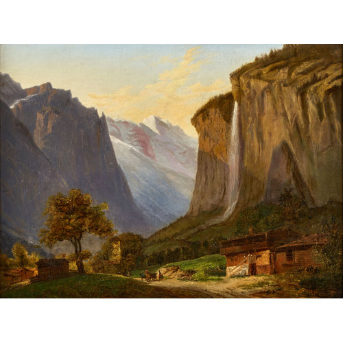 FRAN�OIS DIDAY : Der Staubbachfall im Lauterbrunnental (DOBIASCHOFSKY AUKTIONEN AG)