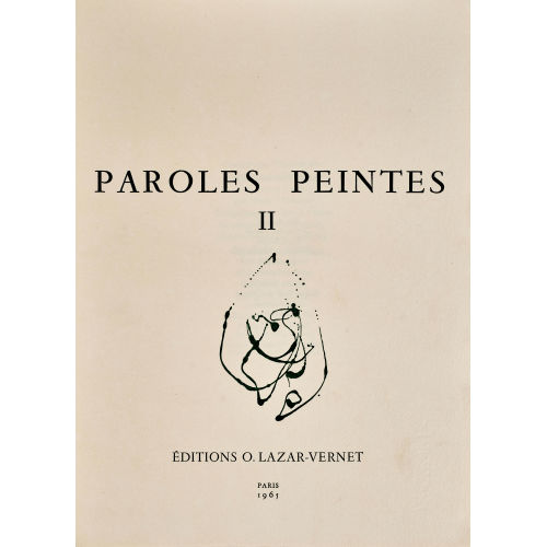 ALBERTO GIACOMETTI : 'Paroles Peintes II' (DOBIASCHOFSKY AUKTIONEN AG)
