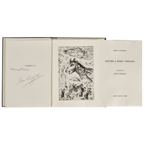MARC CHAGALL : Jerzy Ficowski: 'Lettre a Marc Chagall' (DOBIASCHOFSKY AUKTIONEN AG)