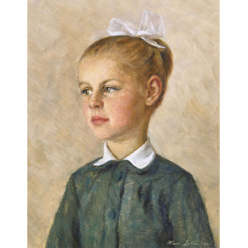 HANS ARNOLD ZELLER : 'M�dchenbildnis (Beatrice Wappler)' (DOBIASCHOFSKY AUKTIONEN AG)