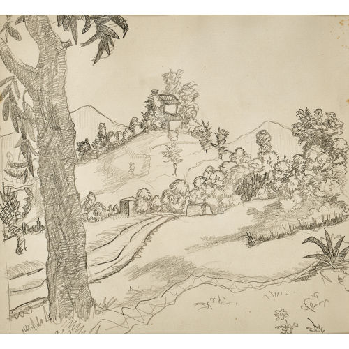 HERMANN HESSE : Tessiner Landschaft (DOBIASCHOFSKY AUKTIONEN AG)