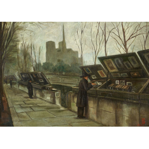20. JH. FRANKREICH : 'Les bouquinistes (Quai de la Tournelle)' (DOBIASCHOFSKY AUKTIONEN AG)