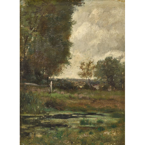 EMILE VAN MARCKE DE LUMMEN : 'La mare' (DOBIASCHOFSKY AUKTIONEN AG)