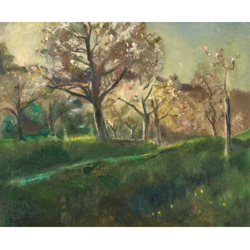 FRITZ P�MPIN : Bl�hender Obstgarten (DOBIASCHOFSKY AUKTIONEN AG)