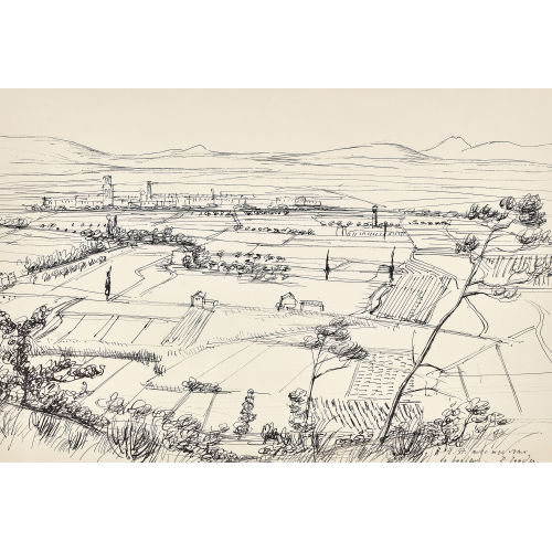 RUDOLF ZENDER : Weite Landschaft mit Stadt (DOBIASCHOFSKY AUKTIONEN AG)