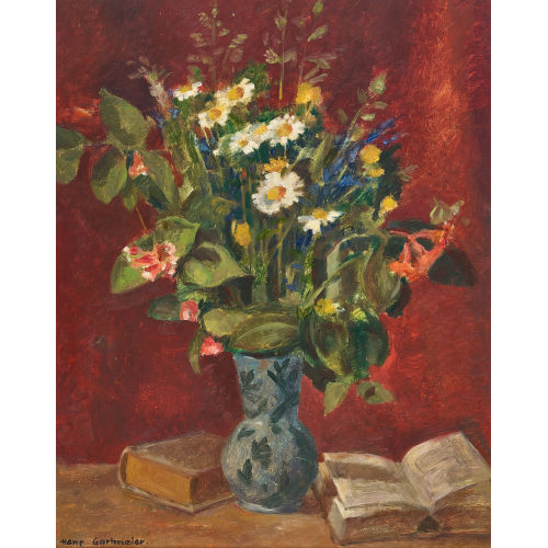 HANS GARTMEIER : 'Stilleben mit Feldblumen' (DOBIASCHOFSKY AUKTIONEN AG)