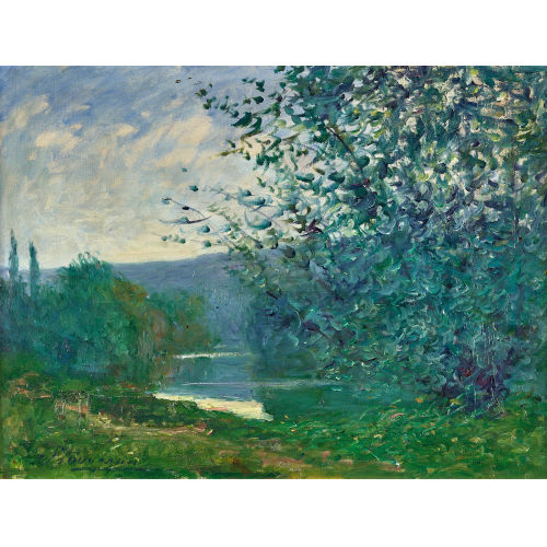 20. JH. FRANKREICH : Sommerliche Uferlandschaft (DOBIASCHOFSKY AUKTIONEN AG)