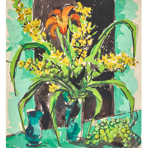 LUCIEN ADRION : Blumenstillleben (DOBIASCHOFSKY AUKTIONEN AG)