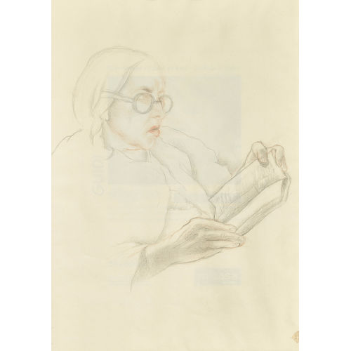 CHARLES-CLOS OLSOMMER : Femme lisant (DOBIASCHOFSKY AUKTIONEN AG)