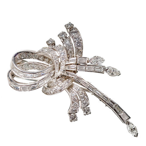 DIAMANT-BROSCHE : G�belin, Luzern (DOBIASCHOFSKY AUKTIONEN AG)