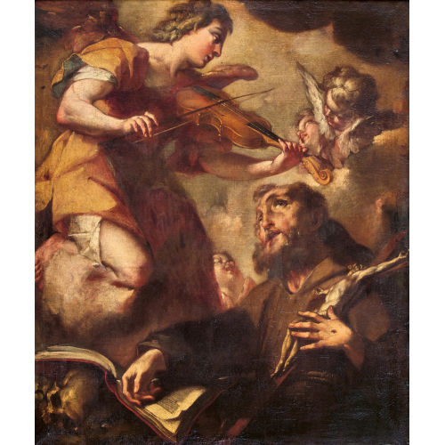 PIETRO ANTONIO MAGATTI : Die Vision des Heiligen Franziskus (DOBIASCHOFSKY AUKTIONEN AG)