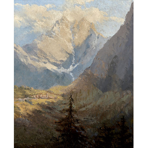 GIOACHIMO GALBUSERA : Tessiner Berglandschaft (DOBIASCHOFSKY AUKTIONEN AG)