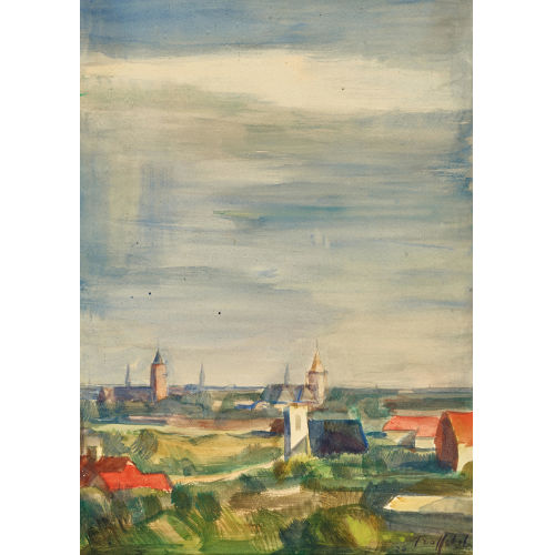 FRIEDRICH TRAFFELET : 'Noordwijk-Binnen bei Leyden. Holland' (DOBIASCHOFSKY AUKTIONEN AG)