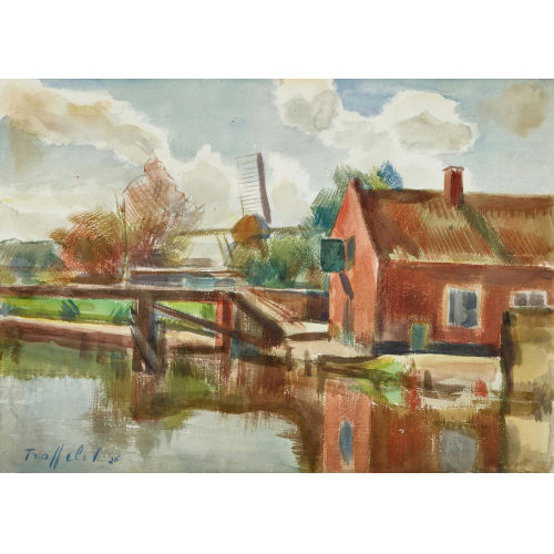 FRIEDRICH TRAFFELET : 'Katwijk aan Zee. Holland' (DOBIASCHOFSKY AUKTIONEN AG)