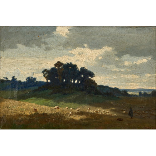 ALEXANDRE S�G� : Landschaft mit Schafherde (DOBIASCHOFSKY AUKTIONEN AG)