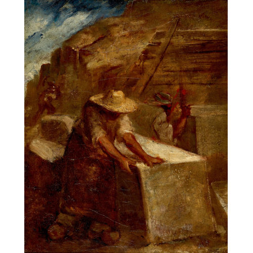JEAN FRAN�OIS MILLET : Arbeiter im Steinbruch (DOBIASCHOFSKY AUKTIONEN AG)