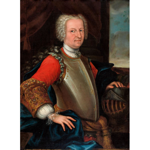 1. H�LFTE 18. JH. SCHWEIZ : H�ftportr�t von Thomas Franz von Schauenstein (1685-1742) mit Allongeper�cke und Brustharnisch (DOBIASCHOFSKY AUKTIONEN AG)