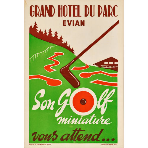 RENE MICHAUD : 'Grand Hotel du Parc Evian' (DOBIASCHOFSKY AUKTIONEN AG)