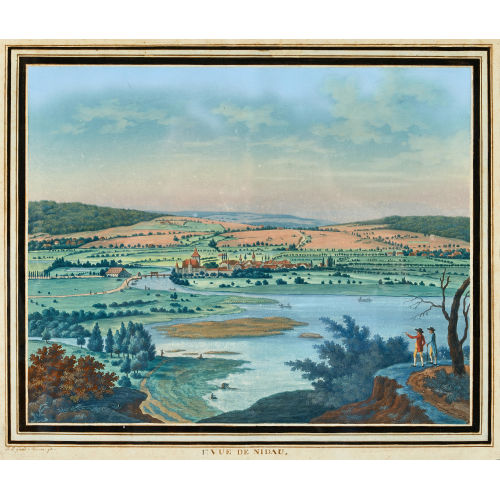 JOHANN PETER GIRARD : 'I.re Vue de Nidau' (DOBIASCHOFSKY AUKTIONEN AG)